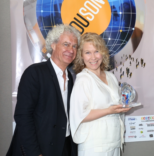 CHRISTIAN HUGONNET  EVA MELANDER PRIX MEILLEURE CREATION SONORE CANNES 18  IIMG_4882.JPG